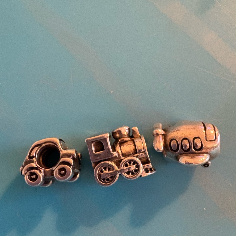 2 PANDORA & 1 CHAMILIA BEADS!! Sterling Silver